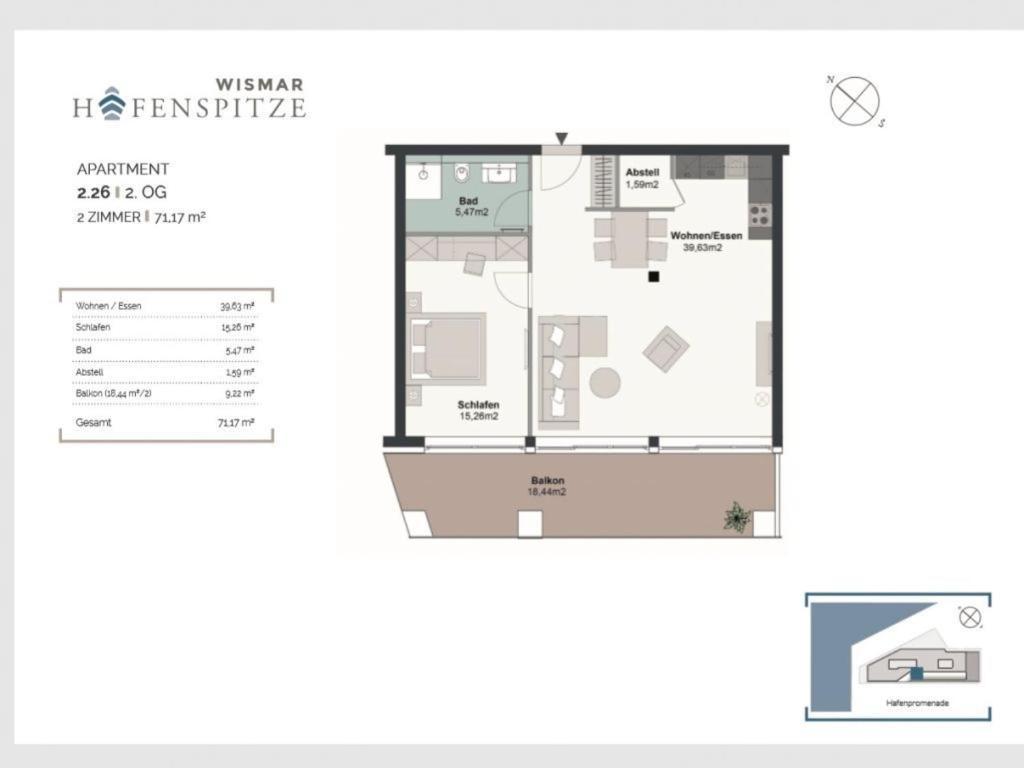 Hafenspitze App 26 Wismar Exterior foto